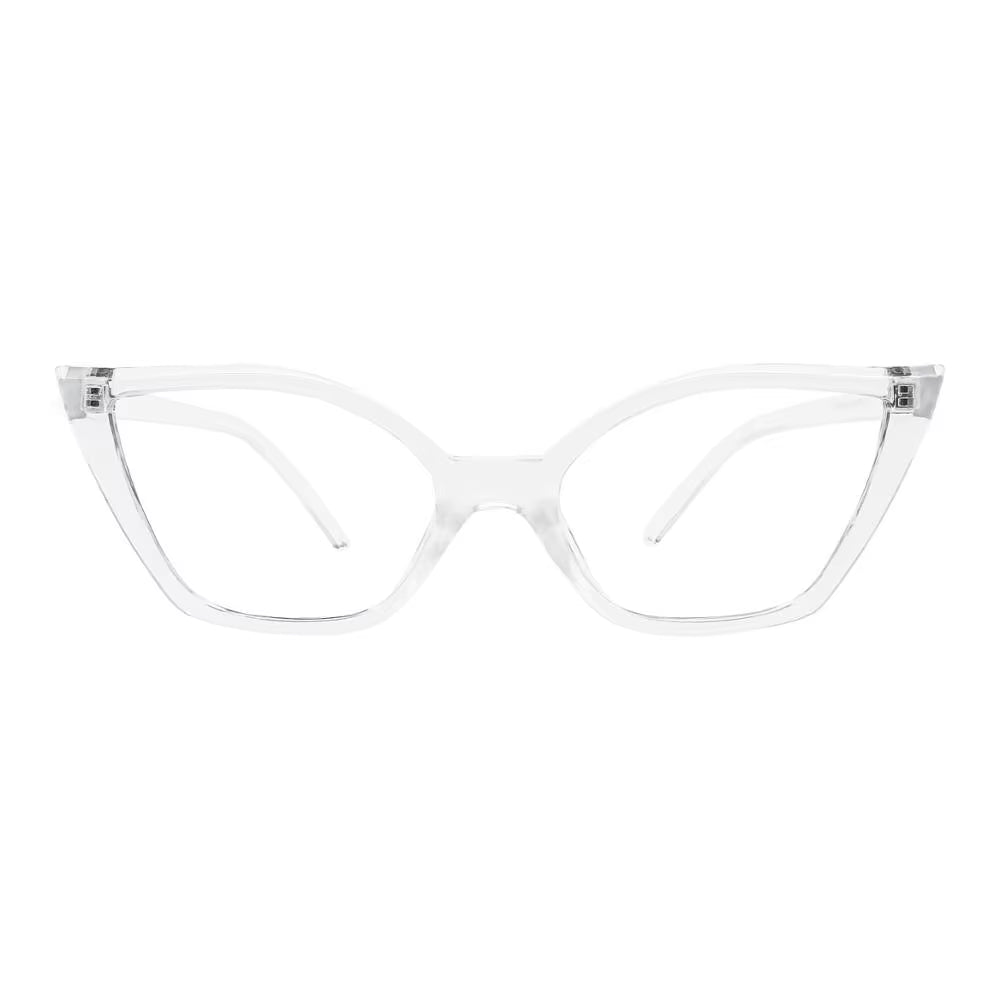 Reading Glasses for Women Oversized Prescription Magnifying Eyeglasses Frames Cat Eye Decorative Eyewear Trendy Retro MAREAZZURO