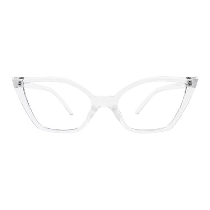 Reading Glasses for Women Oversized Prescription Magnifying Eyeglasses Frames Cat Eye Decorative Eyewear Trendy Retro MAREAZZURO