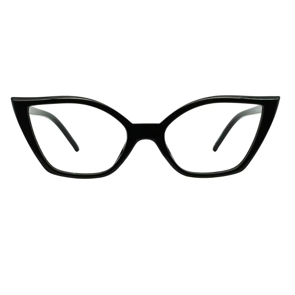 Reading Glasses for Women Oversized Prescription Magnifying Eyeglasses Frames Cat Eye Decorative Eyewear Trendy Retro MAREAZZURO