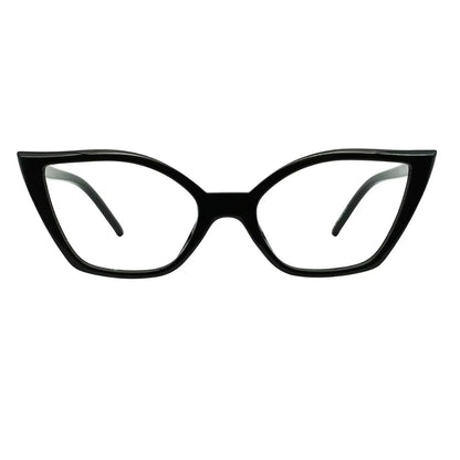 Reading Glasses for Women Oversized Prescription Magnifying Eyeglasses Frames Cat Eye Decorative Eyewear Trendy Retro MAREAZZURO