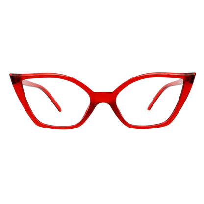 Reading Glasses for Women Oversized Prescription Magnifying Eyeglasses Frames Cat Eye Decorative Eyewear Trendy Retro MAREAZZURO